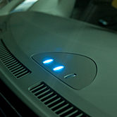 Electric vehicle charging indicator light